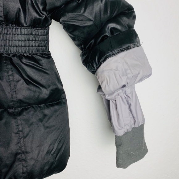 THE NORTH FACE 550 black Goose Down PUFFER JACKET Sz 10/12 hooded Jacket Wm XS P - Picture 10 of 16